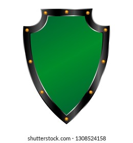 shield isolated on white background. Vector illustration of the shield