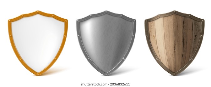Shield. Isolated on white background vector illustration