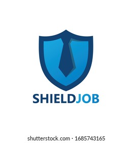 Shield Job Logo Template Design
