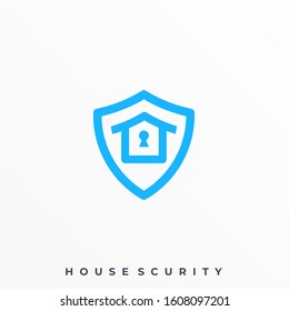 Shield Key Illustration Vector Template. Suitable for Creative Industry, Multimedia, entertainment, Educations, Shop, and any related business
