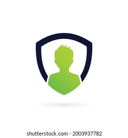 shield kids vector icon symbol