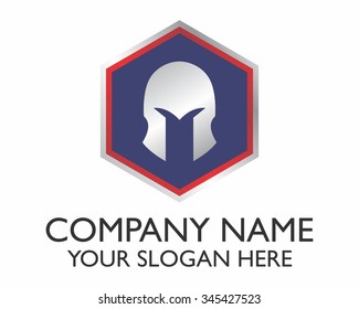 A shield knight armor logo icon vector