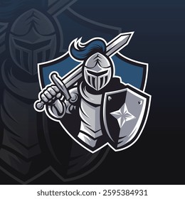 Shield Knight Esports Logo Gamer