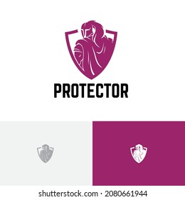 Shield Knight Protector Soldier Warrior Armour Emblem Logo