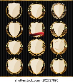 Shield and laurel wreath collection