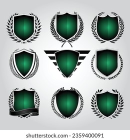 Juego de coronas para escudo y laurel