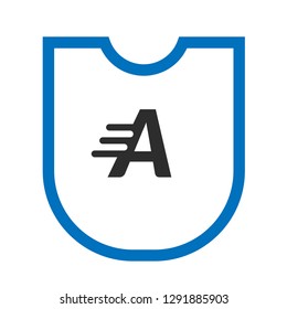 Shield and letter A. logo koncept. Designed for your web site design, logo, app, UI