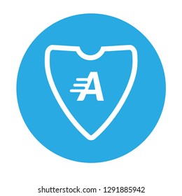 Shield and letter A. logo koncept. Designed for your web site design, logo, app, UI