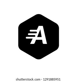 Shield and letter A. logo koncept. Designed for your web site design, logo, app, UI