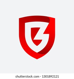 Shield Letter B