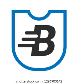 Shield and letter B. logo koncept. Designed for your web site design, logo, app, UI 