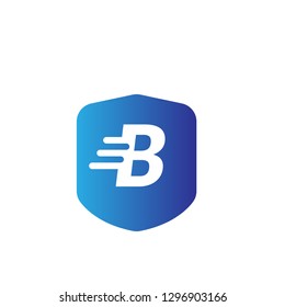 Shield and letter B. logo koncept. Designed for your web site design, logo, app, UI 