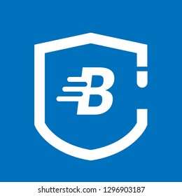 Shield and letter B. logo koncept. Designed for your web site design, logo, app, UI 