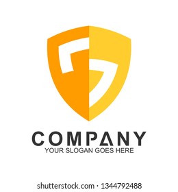 Shield Letter G Logo In Flat stile Protection And Care Logo, Guardian Symbol