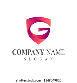 Shield Letter G Logo Template