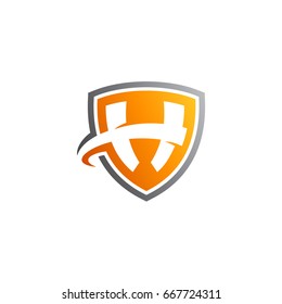 Shield Letter H Logo template