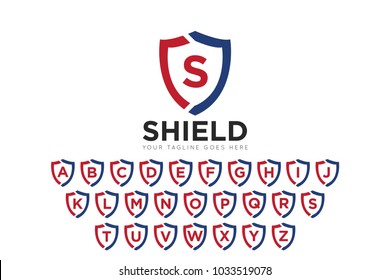 shield letter logo and shield icon Vector design Template. Vector Illustrator Eps.10