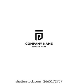 Shield letter p logo. Security check emblem badge logo template. Shielding protection icon label