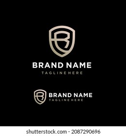 Plantilla para el logotipo de la carta Escudo