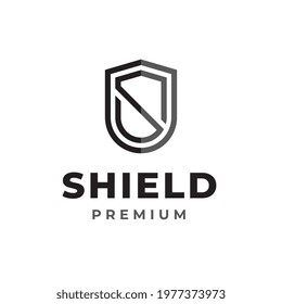 shield letter s frame icon vector illustration