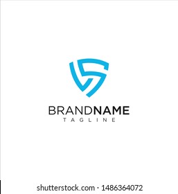 Shield Letter S Logo tech Icon Design Vector. Security Initial S Logo technology digital Design Template. Secure And Guard Logo Icon