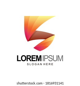 shield and letter s logo template, design, vector