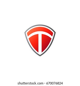 Shield Letter T Logo