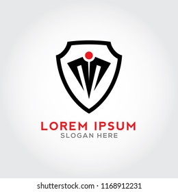 Shield Letter T Logo Creative Template Sign Vector