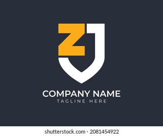 Shield with Letter Z Logo Template. Shield Logo Vector illustrations