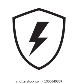 Shield and lightning icon