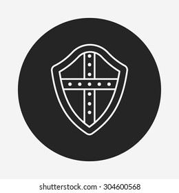 shield line icon