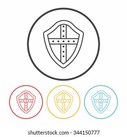 shield line icon