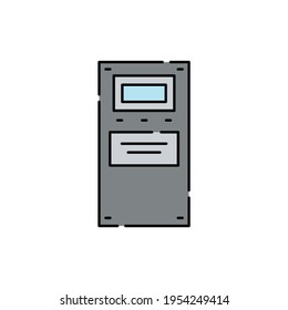 Shield сolor line icon. Pictogram for web page, mobile app, promo. UI UX GUI design element. Editable stroke.