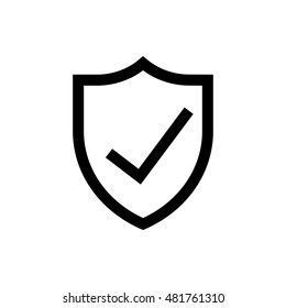 Shield line icon. Pixel perfect fully editable vector icon suitable for websites, info graphics and print media.