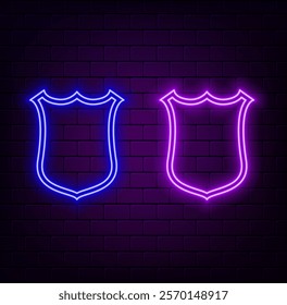 Shield line icon. Protection or Security sign.