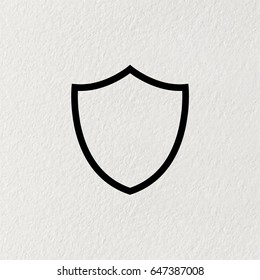 Shield line Icon. vector illustration
