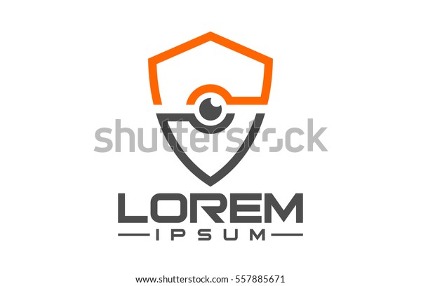 shield in line logo, symbol,\
icon