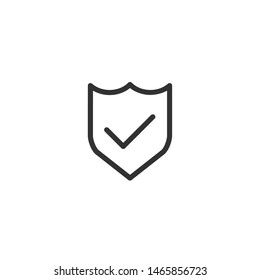 Shield  - Line Vector Icon