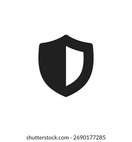 Shield, linear icon. Protection, safety and security concept