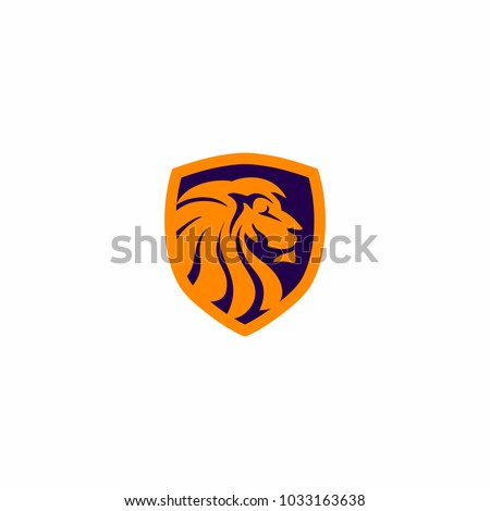 The Shield of Lion with Crown logo Icon