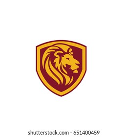 shield lion monarch orange