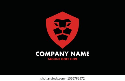 Shield Lion Vector Royalty Logo Design Inspirations