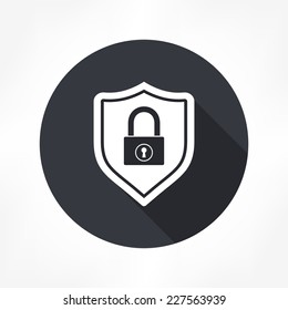 Shield Lock Icon Stock Vector (Royalty Free) 227563939 | Shutterstock