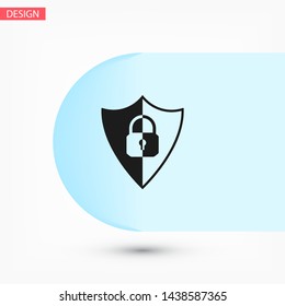 shield lock icon vector