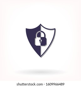 shield lock icon vector . Lorem Ipsum Illustration design