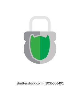 Shield Lock Logo Icon Design