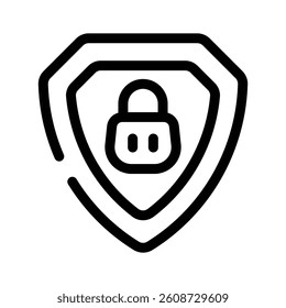 A shield with a lock, representing financial security