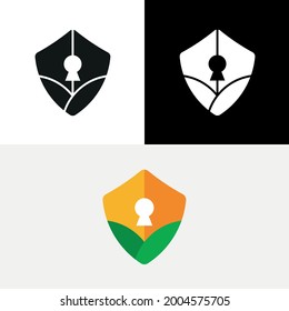 Shield Lock Security Land Farm Logo