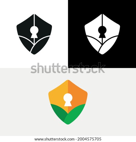 Shield Lock Security Land Farm Logo