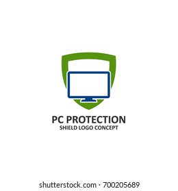 shield logo abstract symbol of security vector